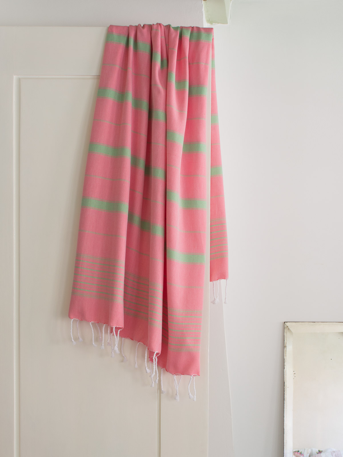 hammam towel candy pink/pistachio